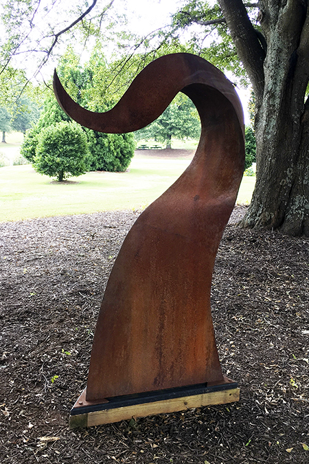 Untitled sculpture by Scott Lacey on the Oconee Campus behind the Student Resource Center