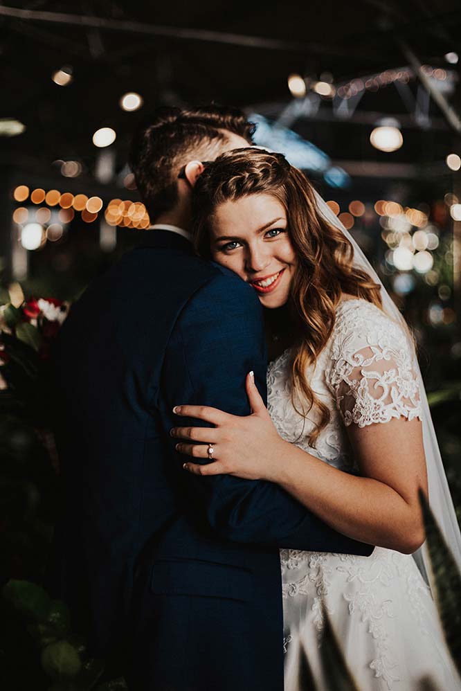 Photograph of wedded couple by Courtney Blair-Lind