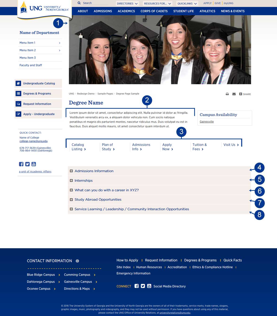 degree home page template